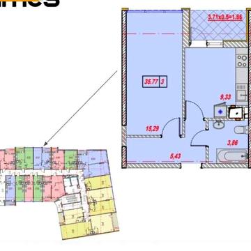 ‼️ЖК Таймс. ‼️36 метров.‼️ 1 комнатная квартира. ‼️Косвенная 64 ЖК Таймс