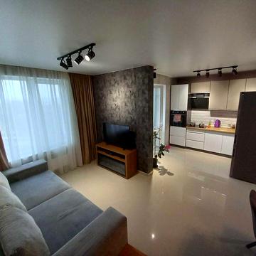 3к двухуровневая квартира, 77м2 с ремонтом, этаж 9/9,  ЖК Гидропарк ЖК Гидропарк