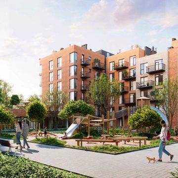 1к квартира 44 м. кв. в малоповерховому затишному ЖК ЖК Простір