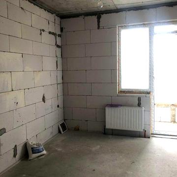 1 кім.кварт. Акварель - 2. З начатим ремонтом. S-загальна 28м2. ЖК Акварель 2