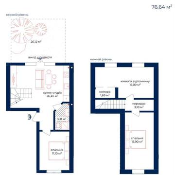 Чотирьохкімнатна квартира 76м² в ЖК Liverpool House в Києві ЖК Liverpool House