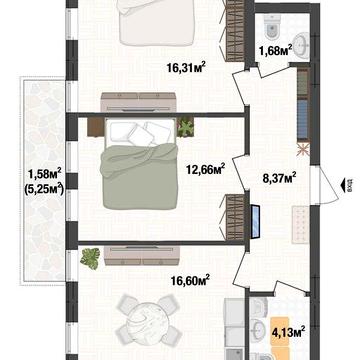 Двушка 61м² в ЖК Liverpool House в Києві ЖК Liverpool House
