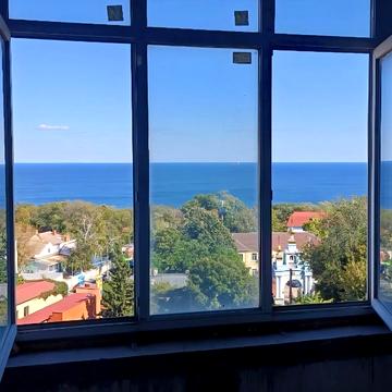 Двокімнатна квартира в ЖК Париж, Французский бульвар, прямий вид моря