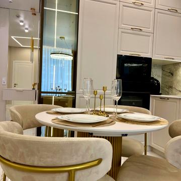 Квартира в ЖК Атмосфера з новим дизайнерським ремонтом, частково вид моря, тераса