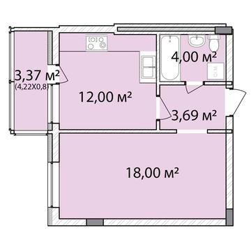 ЖК Лавандовий 1-кімнатна квартира ЖК Лавандовий