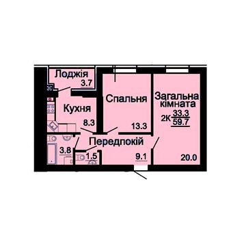 2К 60м Готовий будинок ЖК Львівський Затишок. ЄОселя/Відновлення