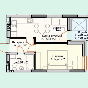 Продаж 1к квартири в сучасному ЖК - ваш простір комфорту !