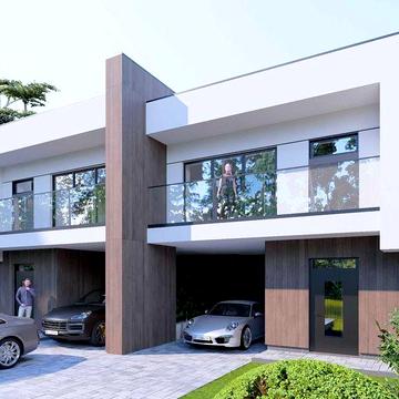 Сучасний ДУПЛЕКС, більша ділянка, накриття для авто!