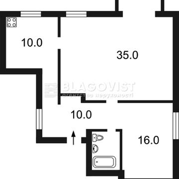 Велика Васильківська 92, М Олімпійська 2 кім, 75м 210000$