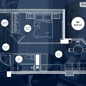 Продаж 1к Квартира 28-ї Бригади (Паустовського) вулиця ЖК Новая Европа