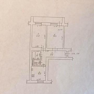 2-комнатная квартира. Кирпич. 5 минут до центра