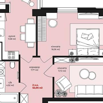 Продаж 2к Квартира Михайла Грушевського вулиця ЖК Дом на Грушевського