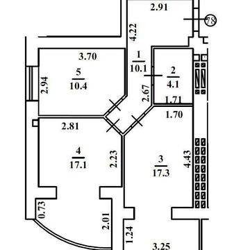*Пос.Котовского. 2-х ком квартира 59м2 в сданном доме с газом!