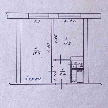 Однокімнатна квартира 36,5 м² | Ромни, Молокозавод | Цегляний будинок