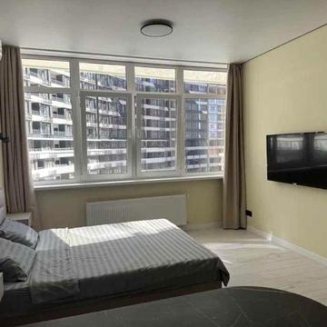 1к студия в ЖК Атмосфера ремонт мебель техника