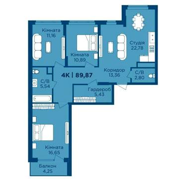 Продаж 4-кімнатної квартири ЖК Urbn