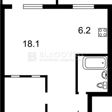 Продаж 1 кімн. квартири біля ст. м. Звіринецька