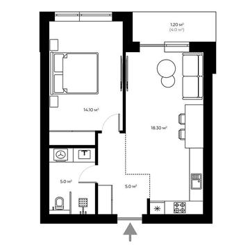 Продаж 1к Квартира Запорізька вулиця ЖК Sherwood