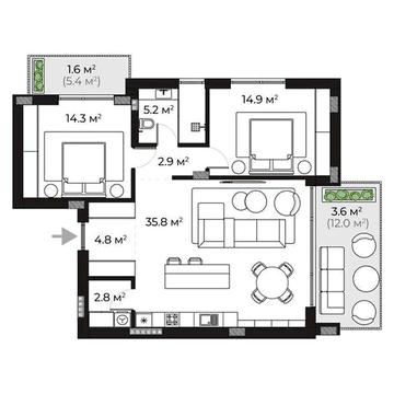 Продаж 2к Квартира Запорізька вулиця ЖК Sherwood