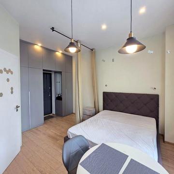 Долгосрочно квартира -смарт с балконом   на Гераневой ЖК Пространство