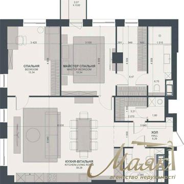 Продаж 2-кімнатної квартири 102м2,ЖК TRIIINITY, Печерський район, Київ