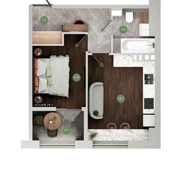 1к. квартира від забудовника з Англійським характером і Комісією 0% ЖК Гринвіч парк