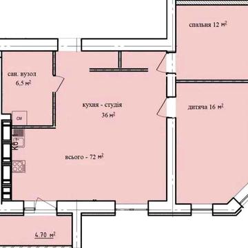 ДОМ СДАН! ЛУЧШАЯ ЦЕНА! ЖК Левада, Продам 2 комн квартиру 71м2 ЦЕНТР AB ЖК Левада