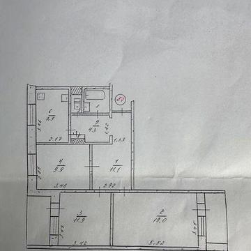 Продам свою 3-х кімнатну квартиру,Камянське,лівий берег.