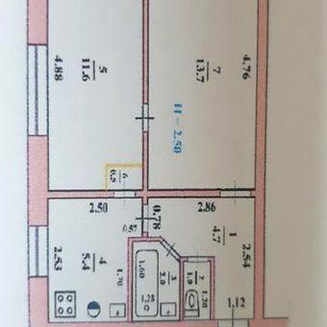 Продам двухкомнатную квартиру в Изюме
