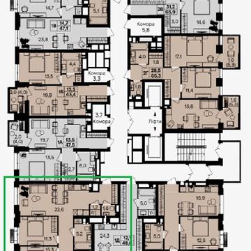 Продаж 3к Квартира Цегельний провулок ЖК Central Park Vinnytsia