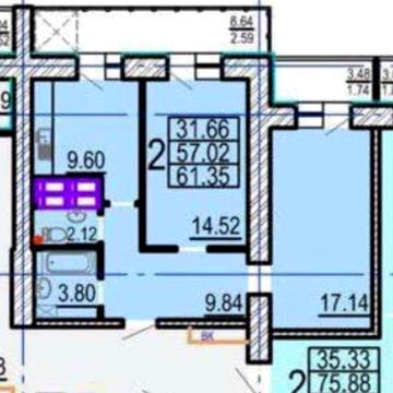 ЖК ОВИС Продам Свою реальную 2 ком квартиру в Сданом Доме ЖК ОВИС