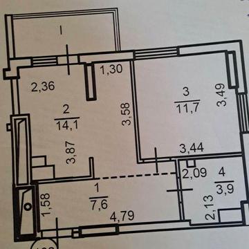 Продам 1-к квартиру в центре. ЖК Акварель 3 ЖК Акварель 3