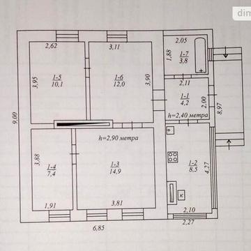Продаж 4к Дім вулиця Брюховецького Івана