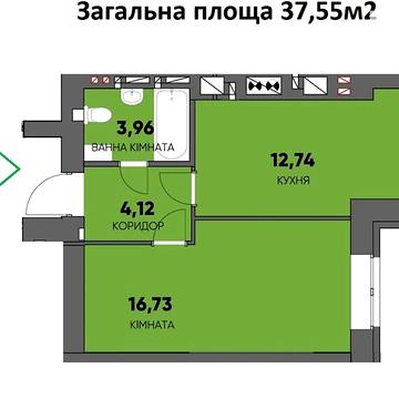 Продаж 1к Квартира Миколи Мозгового вулиця ЖК Сontinent RAY