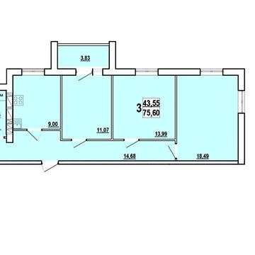 Продаж 3к Квартира Миру вулиця ЖК Мира-1