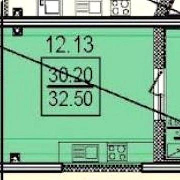 Золотой Берег. ЖК Посейдон. Однокомнатная квартира. Прямой вид моря. ЖК Посейдон