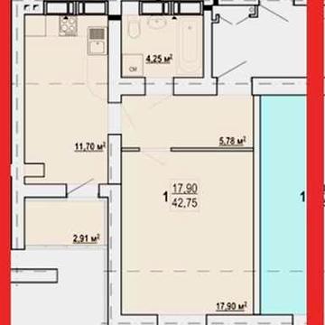 ДОКУМЕНТЫ, ЛУЧШАЯ ЦЕНА! S=43м2 ЖК Гидропарк, Продам 1 комн квартиру AB ЖК Гидропарк