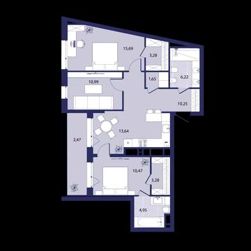 3к квартира з терасою в ЖК РЕМ ЖК РЕМ