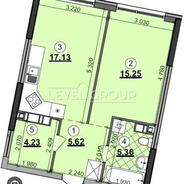 1 кім. 48 м.кв. ЖК Great  Дніпровська набережна 15Д ЖК Грэйт