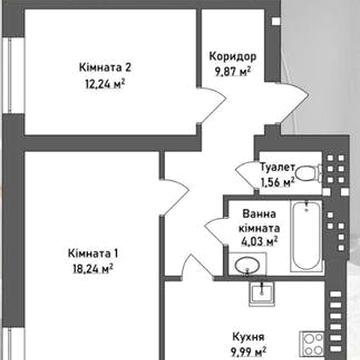 Терміново! Продається 2-кімнатна квартира в сучасному ЖК Італійський ЖК Італійський