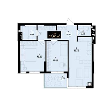 Продаж 2к Квартира Кутузова вулиця ЖК SKYLINE