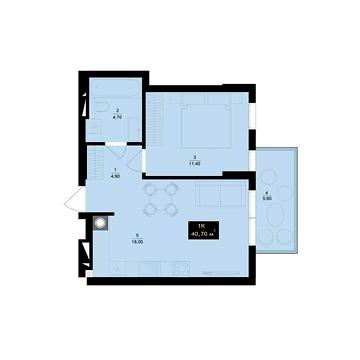 Продаж 1к Квартира Кутузова вулиця ЖК SKYLINE