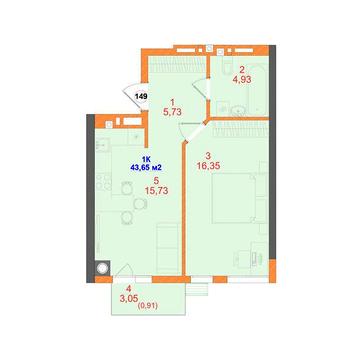 Продаж 1к Квартира Кутузова вулиця ЖК SKYLINE