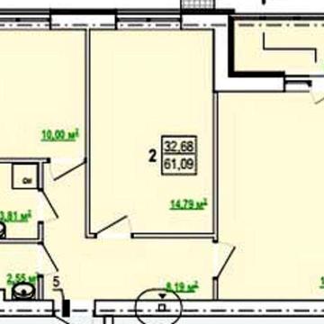 СУПЕР ЦЕНА ! ЖК ГИДРОПАРК 2-комн квартира 62м2  Документы! MV ЖК ГИДРОПАРК