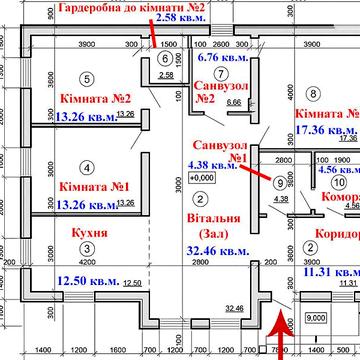 Продаж 3к Дім Ковпака вулиця