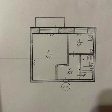 Однокомнатная квартира в кирпичном доме, под ваш ремонт!