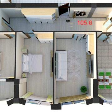 Квартира в новобудові в місті Південне 105.3 ЖК "ДІМ У МОРЯ"