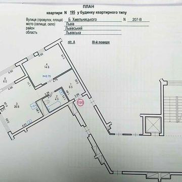 1-кім. квартира 55,4 м.кв. ЖК Вежа, вул. Б. Хмельницького ЖК Вежа