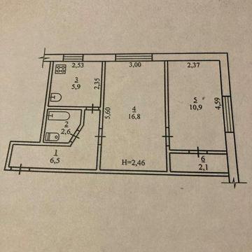 Продам 2х кімнатну квартиру(вул.Українська)