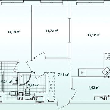 2 кімн. кв. буд. 10.7 Жк-Варшавський 3 Власник ЖК Варшавський 3